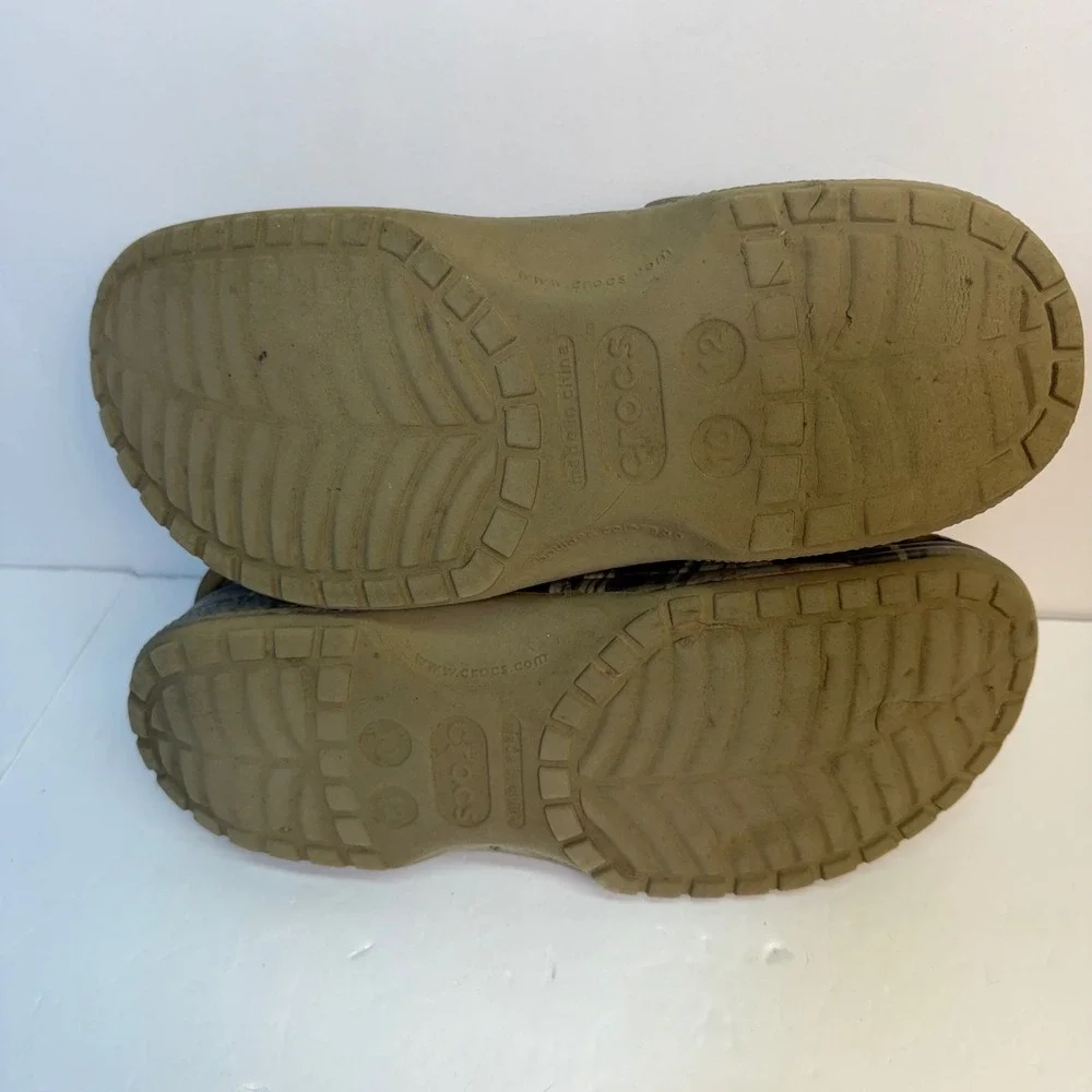 Crocs Classic Clogs Advantage MAX-4 HD Camo Mens 10 Womens 12 Brown Camouflage